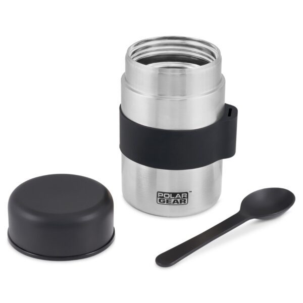 Polar Gear Insulated Food Flask with Spoon 400ml Black