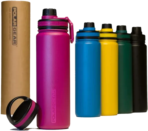 hydra flow 500ml double wall stainless steel insulated water bottle 2 lids with gift box