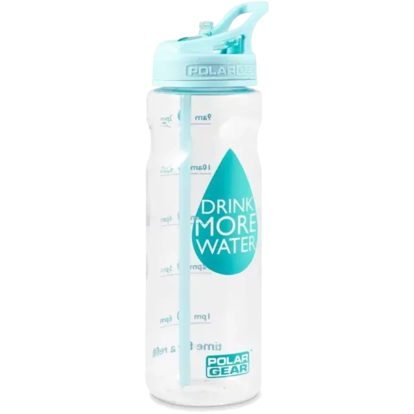 Polar Gear Aqua Tracker Bottle Mint Drink More Water 750ml