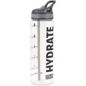 Polargear Aqua Tracker Bottle 750ml Black