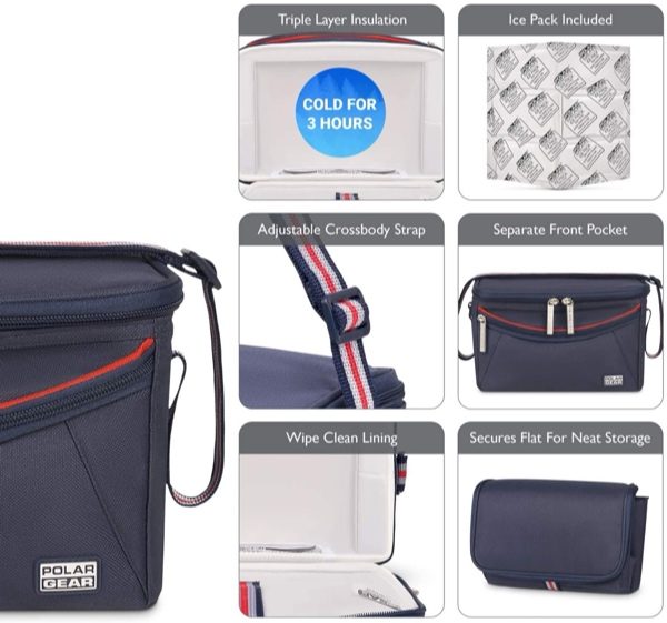 Small Insulated Cool Lunch Bag