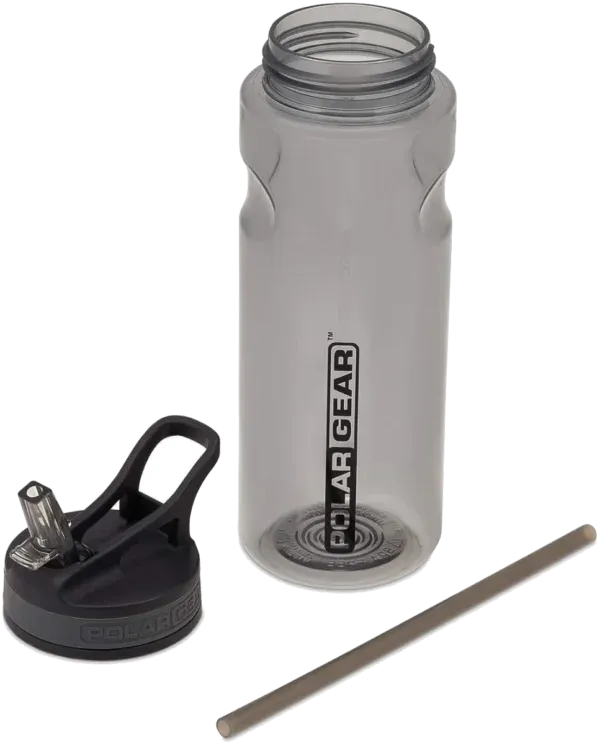 Aqua Grip BPA free sport water bottle with straw