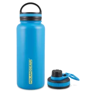 hydra Surga insulated bottle 1000ml with 2 lids blue