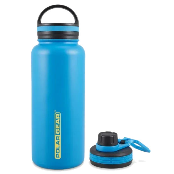 hydra Surga insulated bottle 1000ml with 2 lids blue
