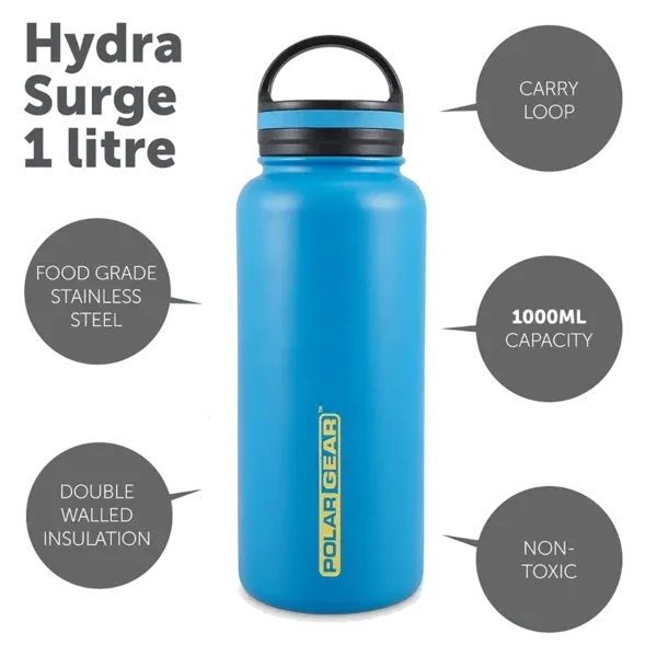 made with non toxic food grade double wall stainless steel. 100% safe to use, also no consendation and no leakage
