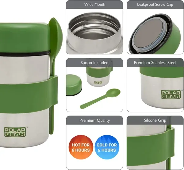 polar gear food flask keep food hot and cold