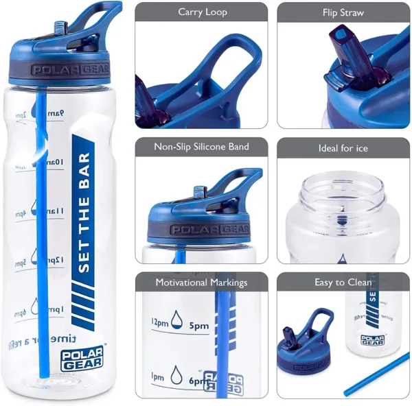 polar gear water bottle non toxic and excellent quality Plastic Water Tracker Bottle