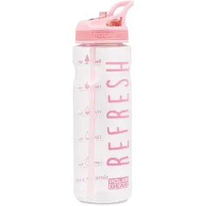 Polar Gear Aqua Tracker Bottle Dusty Pink Refresh 750ml