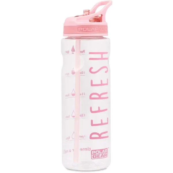 Polar Gear Aqua Tracker Bottle Dusty Pink Refresh 750ml