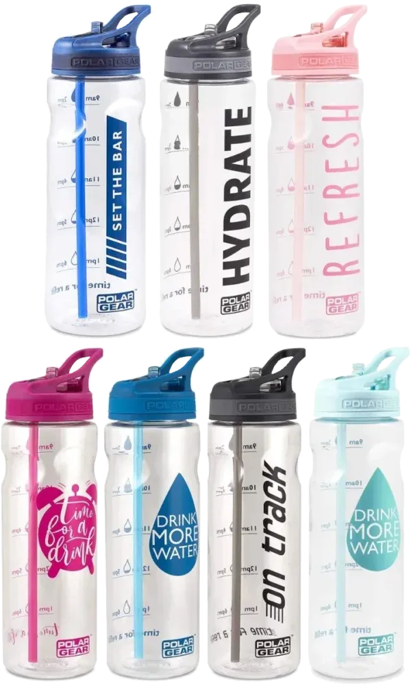 timer bottle with slogan