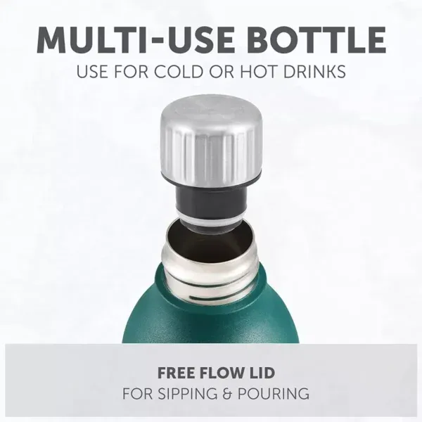 Hydra Flow Stainless Steel Insulated Bottle 500ml keep your drink 24 hours cold or 12 hours hot