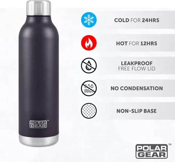 Hydra Flow Stainless Steel Insulated Bottle 500ml no condensation