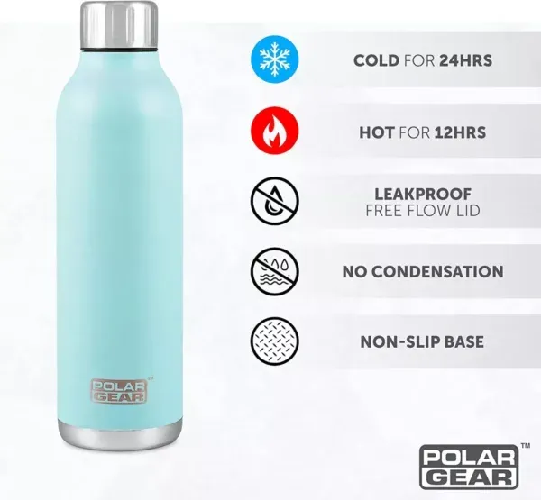 Polar Gear Hydra Flow Stainless Steel Insulated Bottle no condensation