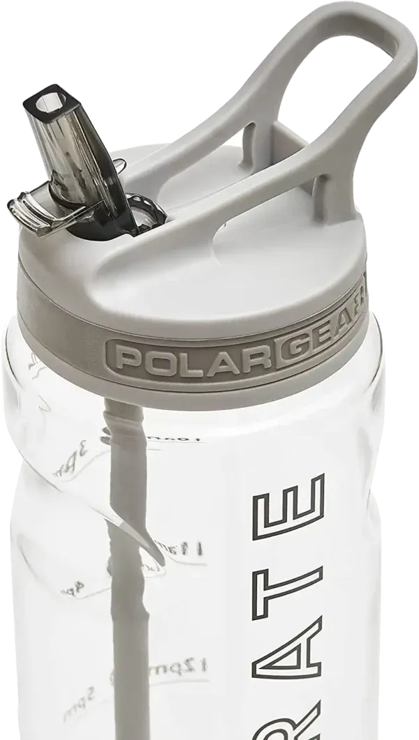 hydrate tracker water bottle with straw