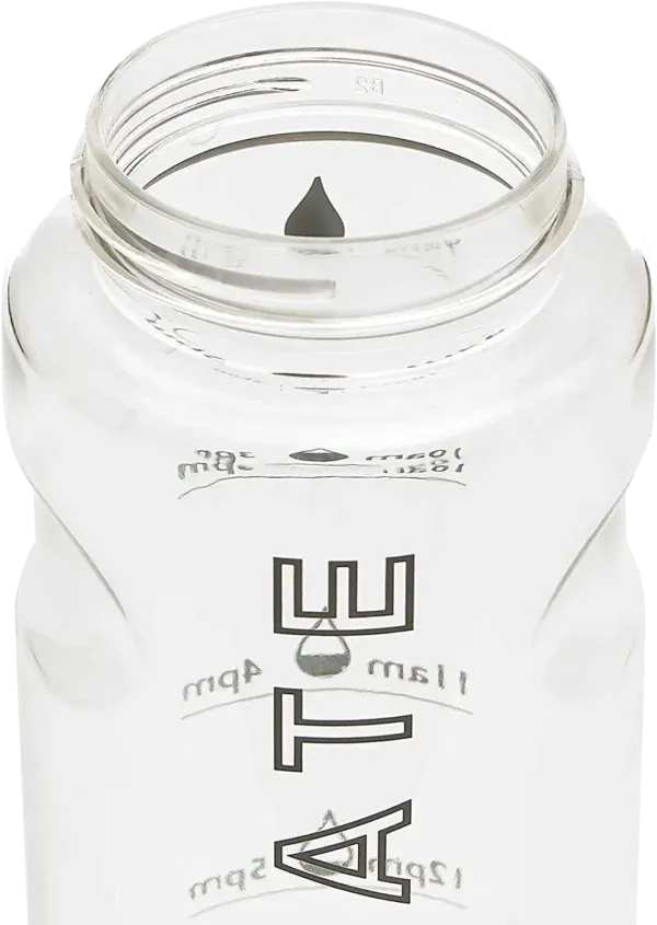 hydrate tracker water bottle with wide mouth