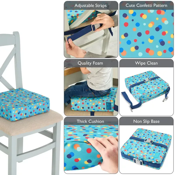 Kids Dining Chair Booster Cushion