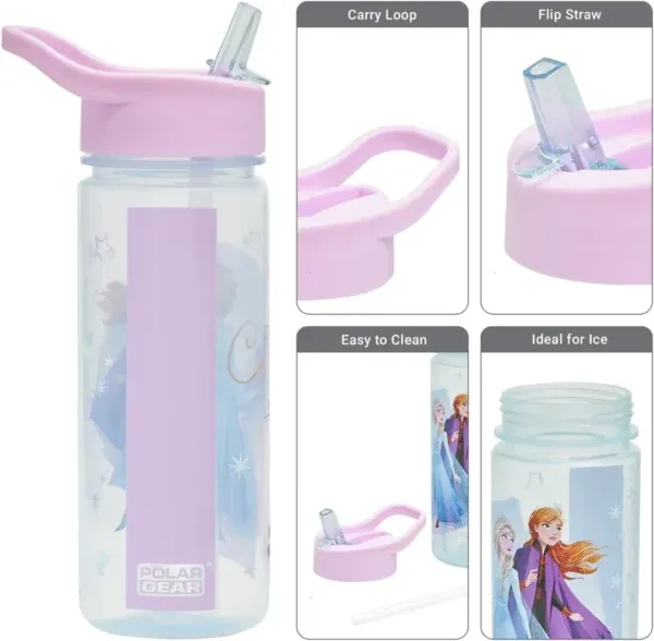 Disney Frozen Magic 500ml Personalise Yourself Sticker Drinks Bottle -75072