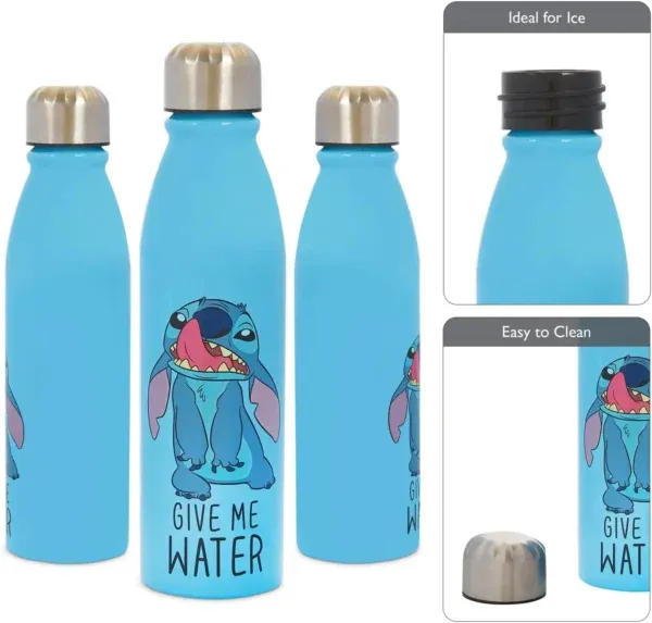 Disney Stitch 600ml Aluminium Drinks Bottle-75057