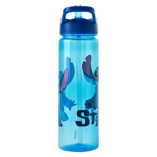 Disney Stitch 600ml Drinks Bottle with straw