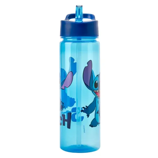 Disney Stitch 600ml Drinks Bottle with straw
