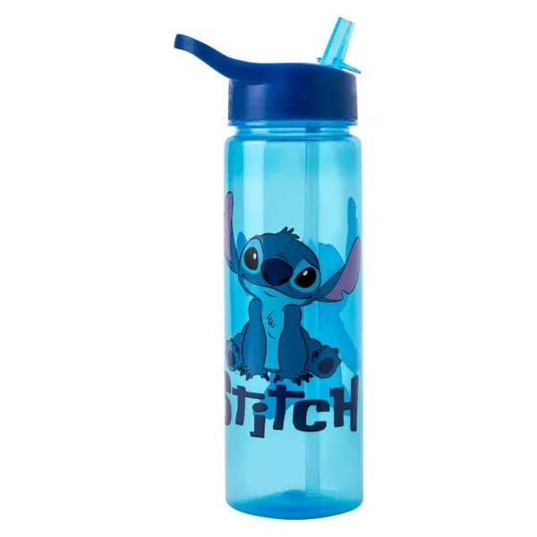 Disney Stitch 600ml Drinks Bottle with straw